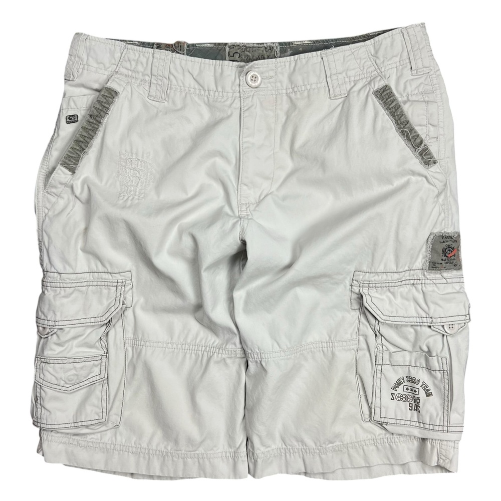 Vintage Y2K Point Zero Repaired Cargo Shorts - 34”